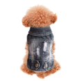 thumbnail image 4 of CICRKHB Dog Clothes Dog Jean Jacket Cool Shirt Breathable Spring Fashion Vest Clothing for Small Dogs Cats Pet Supplies Black, 4 of 9