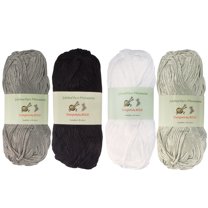 Delightfully BOLD Bamboo Tencel Yarn - Shades of Grey - 4 Skeins