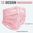 thumbnail image 1 of Taian 50 piezas Máscaras rosadas Máscaras protectoras contra el polvo para adultos masculinos y femeninos de tres capas no médicas XianweiShao 8390611716417, 1 of 1