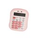thumbnail image 4 of Calculadora pequeña con forma de pan, bonita, robusta, básica, portátil, de 12 dígitos, ideal para el hogar, la escuela primaria, la oficina, los Rosa, 4 of 8