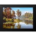 thumbnail image 2 of Prishchepa, Igor 18x14 Black Modern Framed Museum Art Print Titled - Pines by the water, 2 of 5