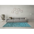 thumbnail image 3 of Ahgly Company Indoor Rectangle Oriental Light Blue Industrial Area Rugs, 8' x 10', 3 of 4
