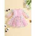 thumbnail image 3 of Wassery Baby Girls Halloween Cosplay Dress Infant Girl Butterfly Wings Princess Dress Toddler Fall Long Sleeves Tulle A-line Dress for Birthday Party Wedding Pageant 6M-4Y, 3 of 9
