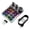 Black, variant on 16-Key Customizable Programming Keypad, 3 Knobs Macro Mechanical Keyboard, Bluetooth/Wireless/Wired Gaming Pad, White