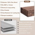 thumbnail image 3 of 60 inch Aged Brown Handcrafted Solid Mantel Shelf for Over Fireplace - Wall Mounted Floating Mantel Shelf with Invisible Brackets, 3 of 7