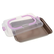 YSNOOWE 1Set Small Cake Pans with Lids Carbon Steel Bakeware for Roasting Vegetables