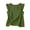 Army Green, variant on CYMMPU Women's V Neck Pleated Sleeveless Linen Blouse, Crinkle Texture Solid Loose Vacation Tank Top Dark Gray M