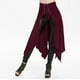 thumbnail image 4 of Womens Halloween Costumes Gothic Skirts for Women Women Halloween Gothic Punk Asymmetric Lace-up Slit Front Skirt A-Line Skirt, 4 of 9