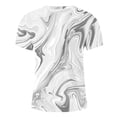 thumbnail image 4 of Styesk T-Shirts pour Hommes Mode Hommes Confortables Imprimés Manches Courtes Col Rond Blouses Chemises, 4 of 5