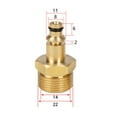 thumbnail image 1 of Feimier M22 Adapter High Pressure Washer Hose Pipe Quick Connector Convert Tool, Yard, Garden & Outdoor Living, 1 of 10
