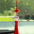 thumbnail image 2 of Riwesomey Gato conducción segura bendición de la suerte coche colgante ornamento Auto espejo retrovisor decoración coche colgante lindo suerte Automoción decorativa y accesorios Riwesomey VI004031-00, 2 of 5