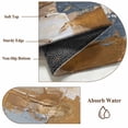 thumbnail image 6 of 5'x7' Area Rugs, Brown Blue Abstract Indoor Outdoor Area Rug for Living Room Bedroom, Ombre Vintage Oil Painting Modern Art Washable Bathroom Rugs Kitchen Floor Carpet Mats Home Decor Aesthetic, 6 of 8