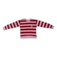 thumbnail image 1 of Sudadera George para Niña Cuello Redondo Diseño Rayas Horizontales Gruesas Rosa Talla 4, 1 of 4