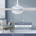 thumbnail image 6 of Prominence Home 52" Kailani Bright White Ceiling Fan, Pull Chain, 4 Blades, 6 of 9