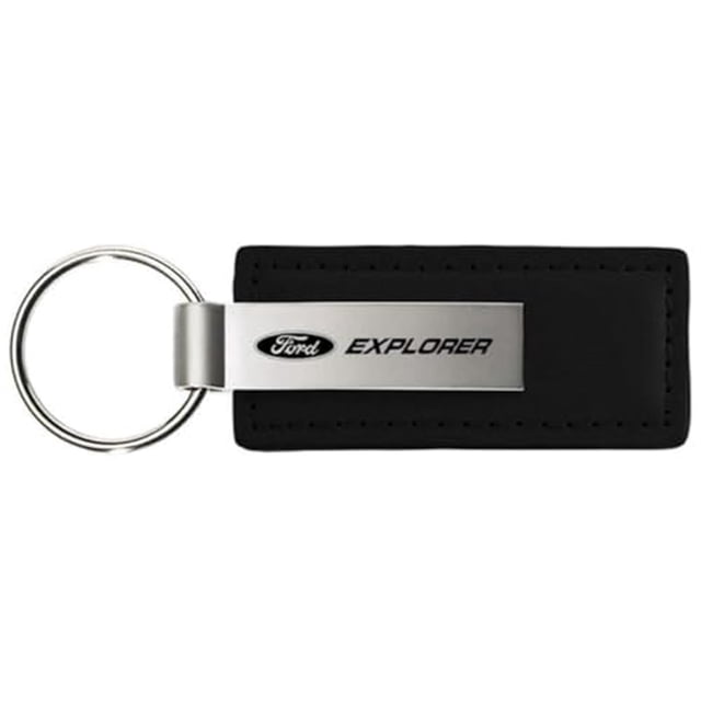 Ford Explorer Black Leather Key Chain