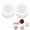White, variant on Dumpling Mold Silicone, 3D Bao Bun Mold for Handmade Crafts, Flexible Cake Pop and Chocolate Mold for DIY Projects