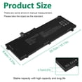 thumbnail image 5 of ZO04XL Laptop Battery fr HP ZBook Studio G3 G4 808396-421 808450-001 HSTNN-CS8C, 5 of 6