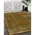 thumbnail image 3 of Ahgly Company Machine Washable Indoor Square Abstract Dark Bisque Brown Area Rugs, 4' Square, 3 of 7
