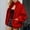 Red coat for women, variant on jtjvou Women's Lamb Wool Casual Long Sleeved Stand-up Collar Coat Soft Plush Warm Outerwear Daily Recreation Winter Party Essential Blue S