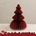 thumbnail image 6 of XMMSWDLA 3D Honeycomb Christmas Tree Ornament - Foldable Mini Paper Xmas Decor for Tabletop/Ceiling, Holiday Centerpiece for Home & Party, 6 of 9