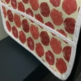 thumbnail image 3 of Fruits Microwave Oven Cover, Pomegranates Graphic Oriental Vitamins Eastern Bohemian Illustration, Water Resistant Organizer with Pockets for Kitchen, 36" x 12", Vermilion Cream and Ruby, by Ambesonne, 3 of 4