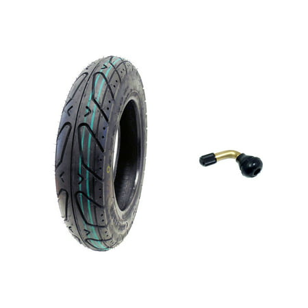 Scooter Tubeless Tire 3.50-10 Front Rear Motorcycle Moped (Metric 100/90-10) Rim 10