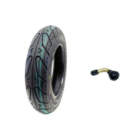 Scooter Front Tire Scooter Tubeless Tire 3.50-10 Front Rear Motorcycle Moped (Metric 100/90-10) Rim 10