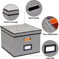 thumbnail image 5 of 1pcs File Organizer Box With Lid, Hanging File Folders Letter Size, Collapsible Document Organizer - Jxlgv, 5 of 5