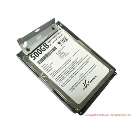 Avolusion 500GB 2.5" SATA (PS3) Playstation3 Hard Drive (PS3 Super Slim CECH-400x Series) + HDD Mounting Bracket - 2 Years Warranty