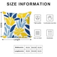 thumbnail image 2 of Yellow Blue Pioneer Flower Pillow Covers,Yellow Blue Pioneer Flower Throw Pillow Covers 18"×18" ,Living Room Sofa Couch Pillow Covers,Decorative Pillow Covers, 2 of 7