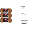 thumbnail image 2 of Red Heart Bulk Buy Worsted Weight Acrylic Latte Stripe Yarn, 3-Pack, 2 of 2
