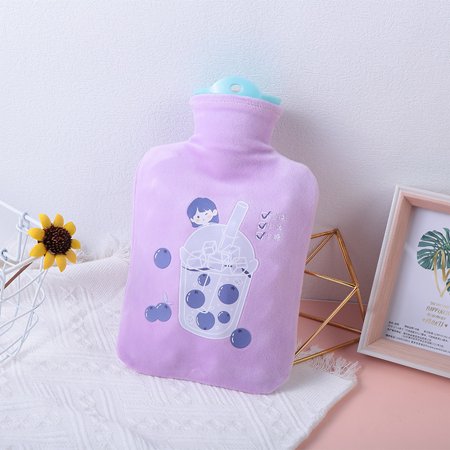 

DoubleYi Warm Water Bottle 500ML Keep Warm Explosion-proof Practical Lovely Cartoon Mini Hot Water Bottle