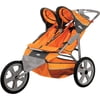 InStep - Flash Fixed Wheel Double Jogging Stroller, Orange