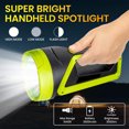 thumbnail image 4 of LED Flashlight Rechargeable Spotlight, 3500LM Super Bright Hand Spotlight, Portable Handheld Searchlight, Waterproof Outdoor Torch Light for Security, Camping, Hunting, Hiking, 4 of 8