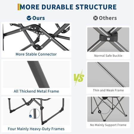 kojooin folding camping chairs for product