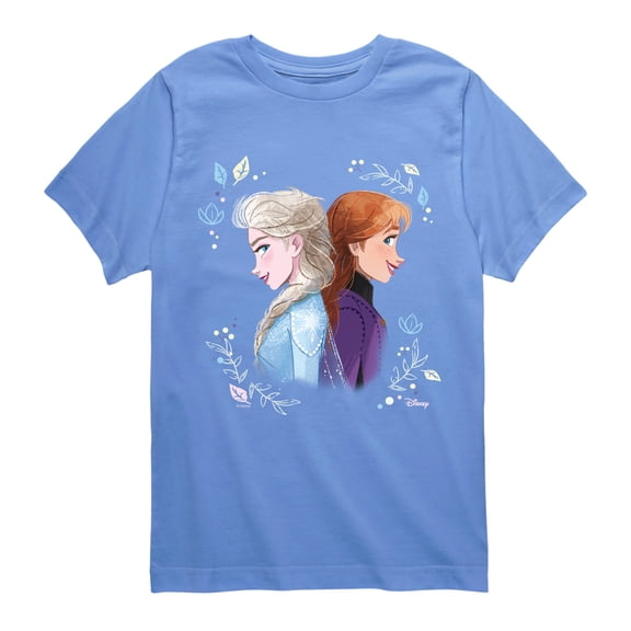 Frozen - Frozen Sisters - Youth Boys Short Sleeve Graphic T-Shirt