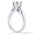 thumbnail image 3 of Round Cut Moissanite by Charles & Colvard Cathedral Solitaire Engagement Ring in 14k White Gold, 3 of 4