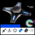 thumbnail image 2 of Spinner de mano metálico con luz brillante; los juguetes antiestrés absorben la luz solar y la liberan en la oscuridad. Los spinners antiestrés alivian la ansiedad y ayudan a pasar el rato. (B), 2 of 5