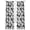 Black, variant on Country Flowers Sheer Curtains 96 Inch Length 2 Panels Set, Gray Retro Pastoral Botanical Floral Voile Window Treatment Semi Sheer Long Curtains Drapes for Bedroom/Living Room/Kitchen 52"x96"x2
