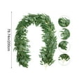 thumbnail image 3 of Artificial Eucalyptus Garland with Willow Leaves Fake Eucalyptuss Vines Table Greenery Garland Green Eucalyptuss Leaf Plants Wreath Vines for Indoor Outdoor Wedding Party Home Table Decor, 3 of 6