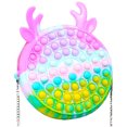 thumbnail image 2 of Juguetes de bandolera, juguetes sensoriales, útiles escolares Mochila Bolsa de silicona Pop para niñas Zhivalor 221836-4, 2 of 9
