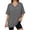 Gray, variant on Oversized T shirts for Women V Neck Short Sleeve Loose Tees Summer Casual Basic Tops