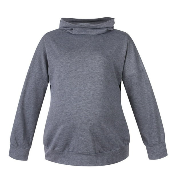Gibobby Sudadera oversize mujer Sudaderas de Halloween para mujer de gran tamaño camisetas de otoño y día festivo con cuello redondo(Gris,M)