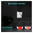 thumbnail image 5 of Blackout Curtains with Ruler and Tape Portable Window Curtain Black Oxford Cloth No Drill Window Shades Cuttable Temporary Black Out Shades for Home Indoor Bedroom Livingroom, 5 of 5