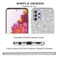 thumbnail image 6 of Compatible with Samsung A52 Case Glitter Shockproof, for Samsung Galaxy A52 Phone Case Bling Sparkly Soft TPU and PC Silicone Shiny Girl Women Thin Protective Cover (Silver), 6 of 14