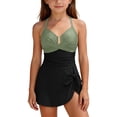 thumbnail image 2 of Piuwrlz Swimsuits Kids 7 Years Girls Swimwear Beach Swimming Suit Green Size 7 Years, 2 of 10