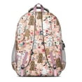 thumbnail image 3 of Poodle and Flowers Floral Backpack for School,Cute School Bag,Schoolbag with Adjustable Shoulder Straps & Padded Back,16.9 Inch, 3 of 5