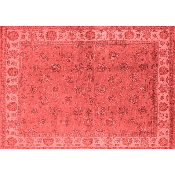 Ahgly Company Indoor Rectangle Oriental Red Industrial Area Rugs, 2' x 4'