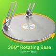 thumbnail image 5 of WYLQQ Rotating Stand for Laptop, 2025 New Upgraded Adjustable Computer Stand with 360 Rotating Base,Foldable Laptop Riser, Portable Save Desktop Space, 5 of 9
