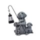 thumbnail image 4 of Estatua de resina con luz solar de perro de jardín creativo para decoración de exteriores en el patio. Estilo A, 4 of 9